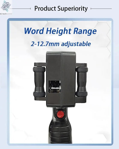 DCODE 1755PLUS 12.7mm Portable Printers Handheld Inkjet Printer Text QR Barcode Batch Number Logo Image Date Printing Machine Ai-TechWorld