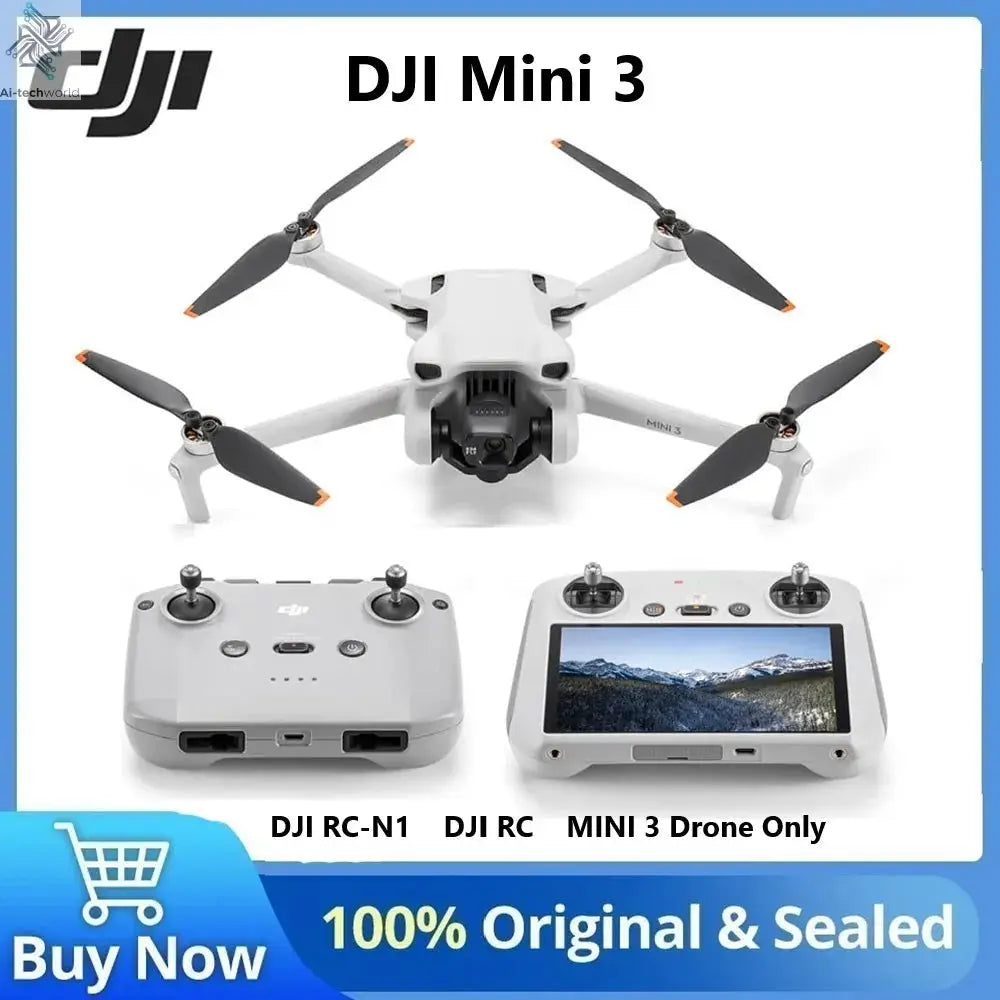 DJI Mini 3 Lightweight and Foldable Mini Camera Drone with 4K HDR Video DJI original Ai-TechWorld 