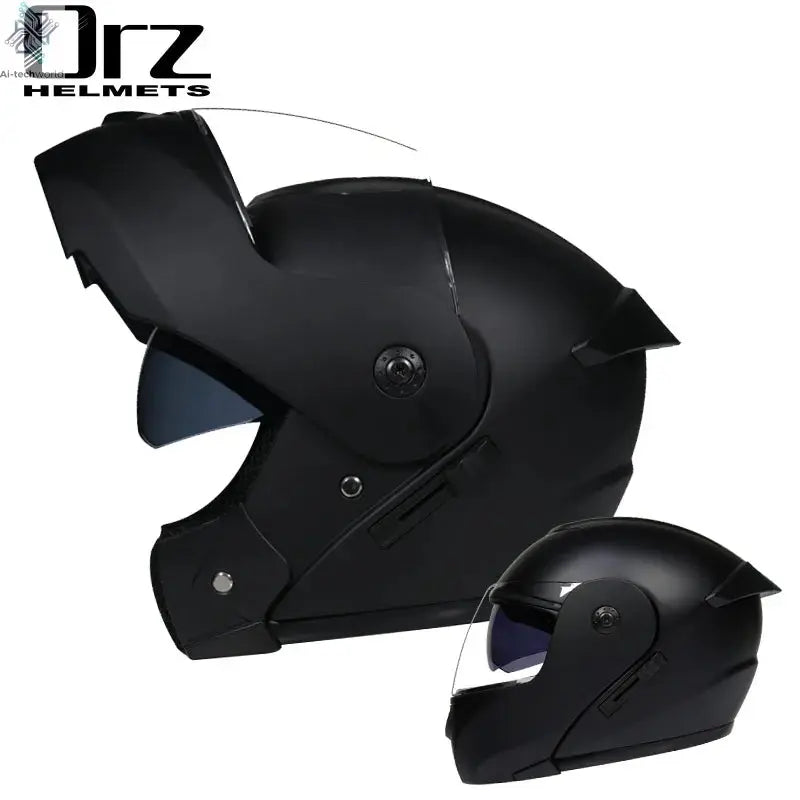 DOT Approved Safety Modular Flip Motorcycle Helmet with Dual Lens Interior Visor - Ai-TechWorld