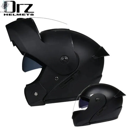 DOT Approved Safety Modular Flip Motorcycle Helmet with Dual Lens Interior Visor - Ai-TechWorld