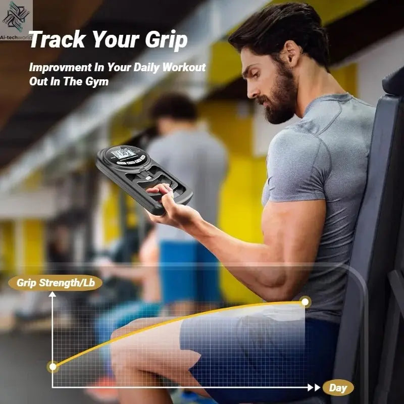 Digital Hand Dynamometer 265Lbs/120Kg – Precision Grip Strength Trainer - Ai - TechWorld