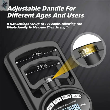 Digital Hand Dynamometer 265Lbs/120Kg – Precision Grip Strength Trainer - Ai - TechWorld