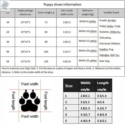 Dog Shoes Non-Slip Soles Thick Plush Protection Paw Pet Shoes Warm For Dog Non-Slip Dog Shoes Breathable Climbing Pets Booties Ai-TechWorld 