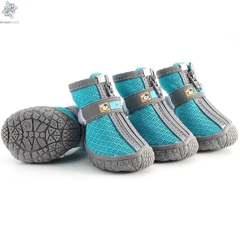 Dog Shoes Non-Slip Soles Thick Plush Protection Paw Pet Shoes Warm For Dog Non-Slip Dog Shoes Breathable Climbing Pets Booties Ai-TechWorld 