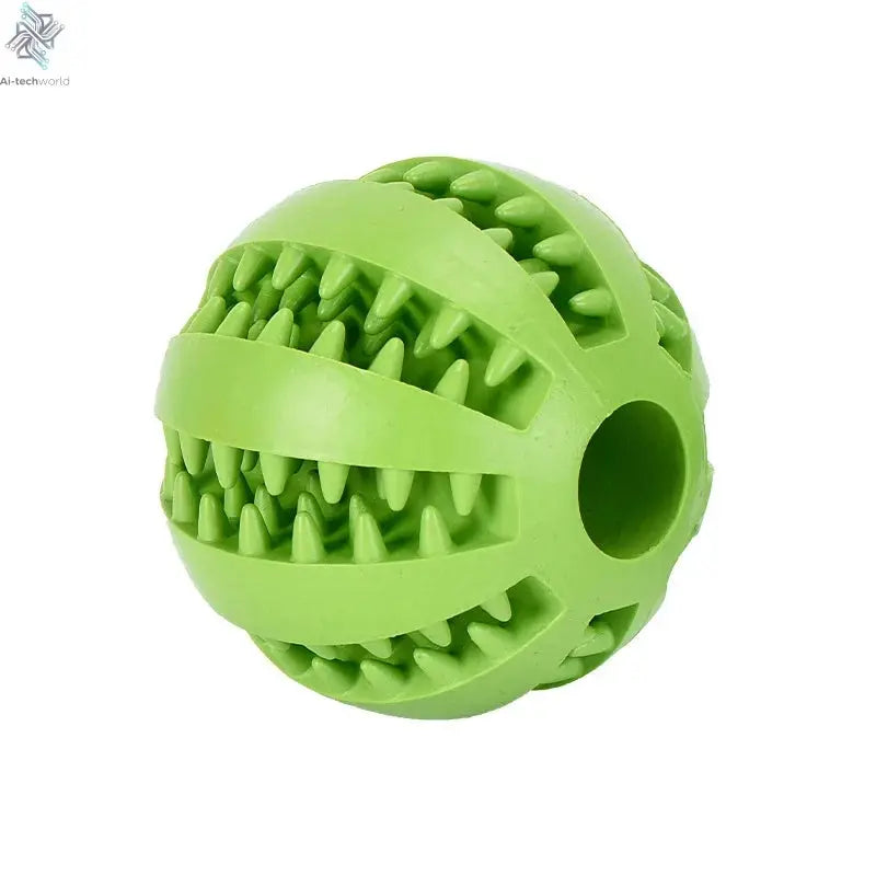 Dog Toy Ball Interactive Rubber Balls Puppy Chewing Toys Pet Tooth Cleaning Ball Cats Pets Food Treat Feeder Silicone Balls Toy Ai-TechWorld 