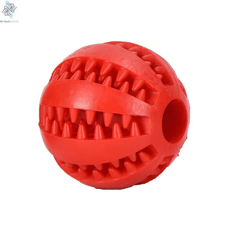 Dog Toy Ball Interactive Rubber Balls Puppy Chewing Toys Pet Tooth Cleaning Ball Cats Pets Food Treat Feeder Silicone Balls Toy Ai-TechWorld 