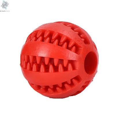 Dog Toy Ball Interactive Rubber Balls Puppy Chewing Toys Pet Tooth Cleaning Ball Cats Pets Food Treat Feeder Silicone Balls Toy Ai-TechWorld 