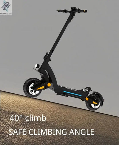 Drive Tron DT06 Adult Electric Scooter, 1200W*2 Motor,60v 23.4Ah Battery ,Folding E-Scooter, E-Mountain Scooter Ai-TechWorld 