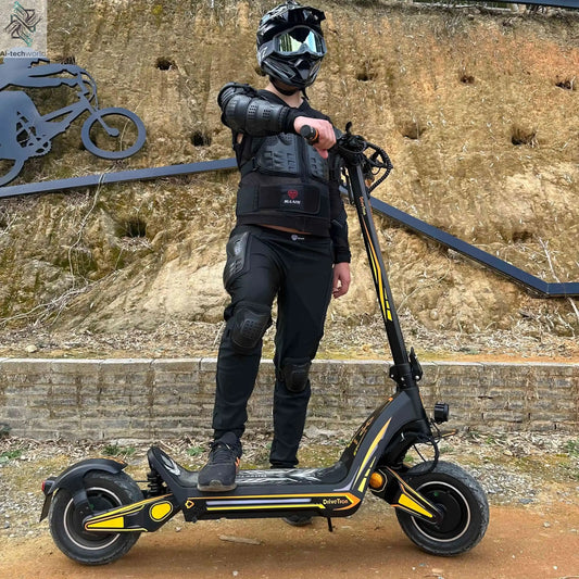 Dual Motor 46mph 80kmh Hydraulic Absorber Brake Powerful Off-road Adult Double Motor Big 60V 11inch Tires Electric Scooter Ai-TechWorld 