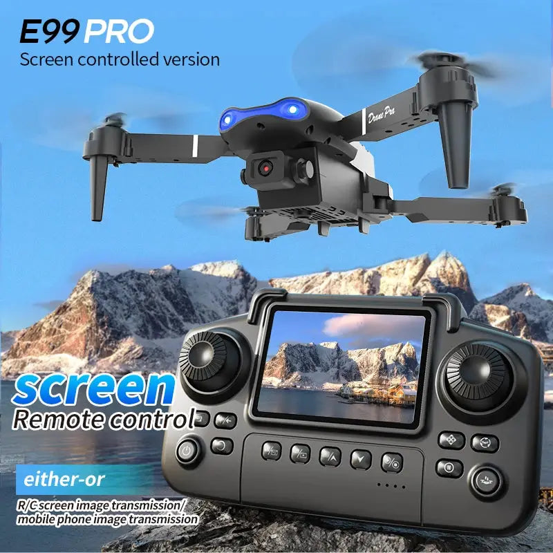 E99 Pro Drone Screen remote control Quadcopter Remote Four Axis Aircraft 8K HD Photography UAV Altitude Fixation Helicopter Toy Ai-TechWorld 