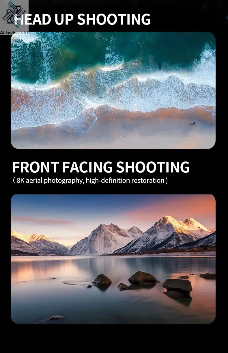 E99 Pro Drone Screen remote control Quadcopter Remote Four Axis Aircraft 8K HD Photography UAV Altitude Fixation Helicopter Toy Ai-TechWorld 