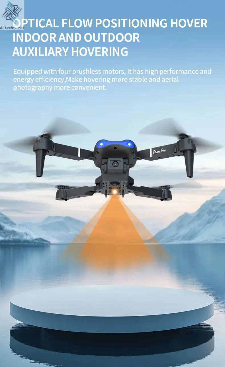 E99 Pro Drone Screen remote control Quadcopter Remote Four Axis Aircraft 8K HD Photography UAV Altitude Fixation Helicopter Toy Ai-TechWorld 