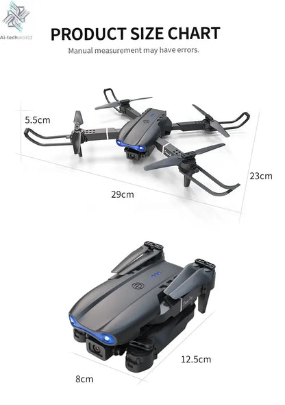E99 Pro Drone Screen remote control Quadcopter Remote Four Axis Aircraft 8K HD Photography UAV Altitude Fixation Helicopter Toy Ai-TechWorld 