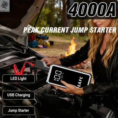 EAFC 4000/2000/1000A Car Jump Starter Power Bank 12V Portable Emergency Start-up Charger forCars Booster Battery Starting Device Ai-TechWorld 