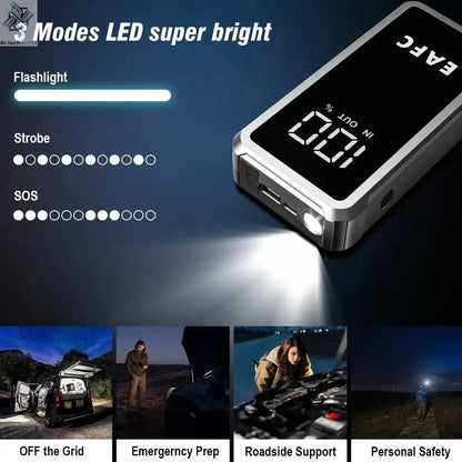 EAFC 4000/2000/1000A Car Jump Starter Power Bank 12V Portable Emergency Start-up Charger forCars Booster Battery Starting Device Ai-TechWorld 