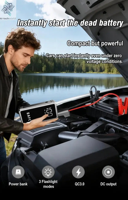 EAFC 4000/2000/1000A Car Jump Starter Power Bank 12V Portable Emergency Start-up Charger forCars Booster Battery Starting Device Ai-TechWorld 