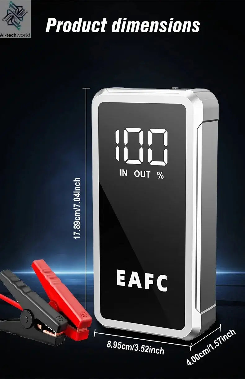 EAFC 4000/2000/1000A Car Jump Starter Power Bank 12V Portable Emergency Start-up Charger forCars Booster Battery Starting Device Ai-TechWorld 