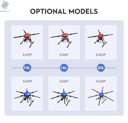 EFT E420P 20L 20kg Agricultural spray frame kit four-axis Folding Quadcopter with Hobbywing X9 plus power system Ai-TechWorld 