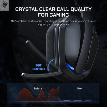 EKSA G19BT 2.4GHz Wireless Gaming Headphones Ultra-light Bluetooth 5.4 Headset Gamer with Microphone for PC/PS5/Xbox Ai-TechWorld 