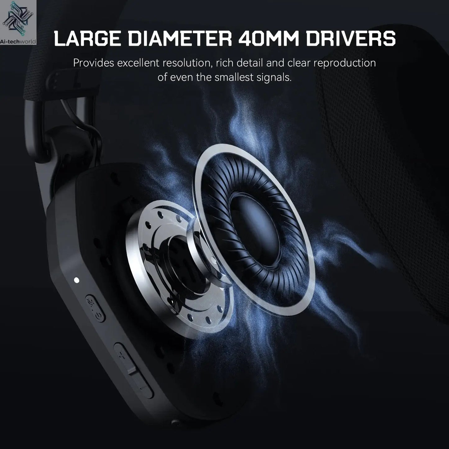 EKSA G19BT 2.4GHz Wireless Gaming Headphones Ultra-light Bluetooth 5.4 Headset Gamer with Microphone for PC/PS5/Xbox Ai-TechWorld 