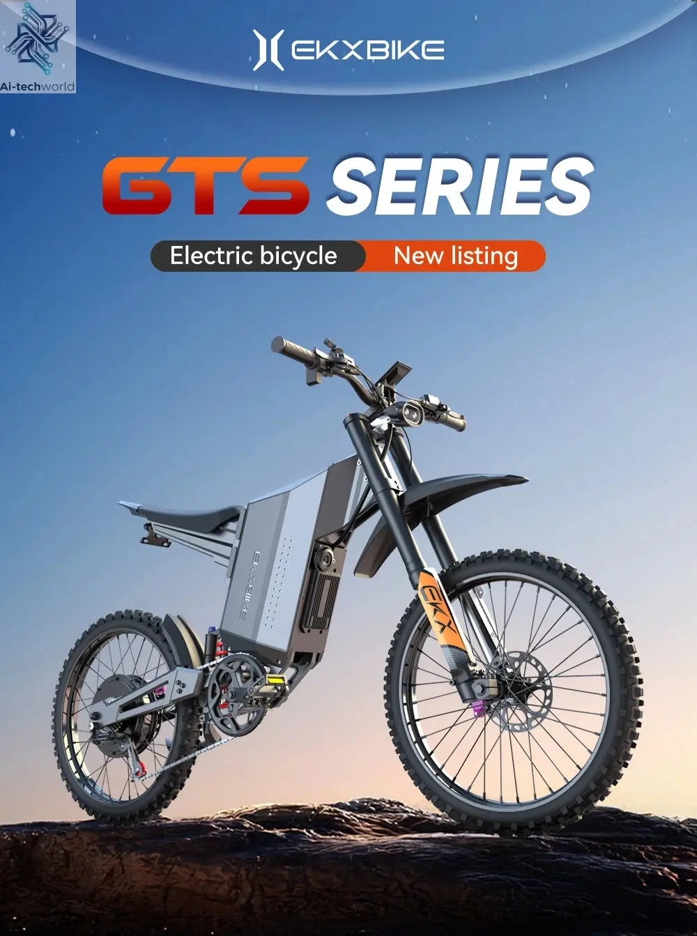 EKXBIKE GTS Electric Motorcycle for Adults 8000W Peak Electric Dirt Bike for Adults with 72V 30AH Battery Ai-TechWorld 