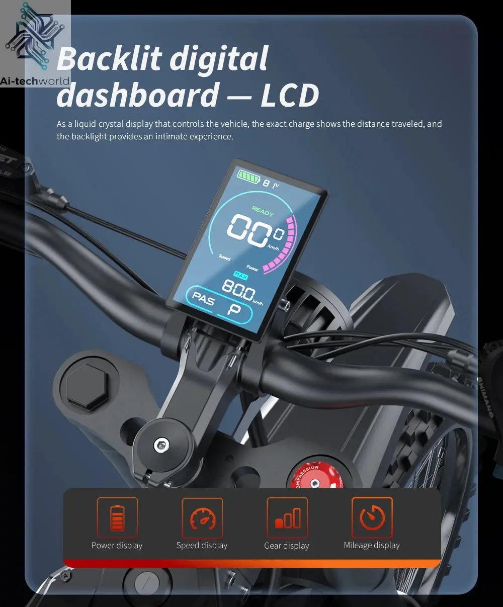 EKXBIKE GTS Electric Motorcycle for Adults 8000W Peak Electric Dirt Bike for Adults with 72V 30AH Battery Ai-TechWorld 