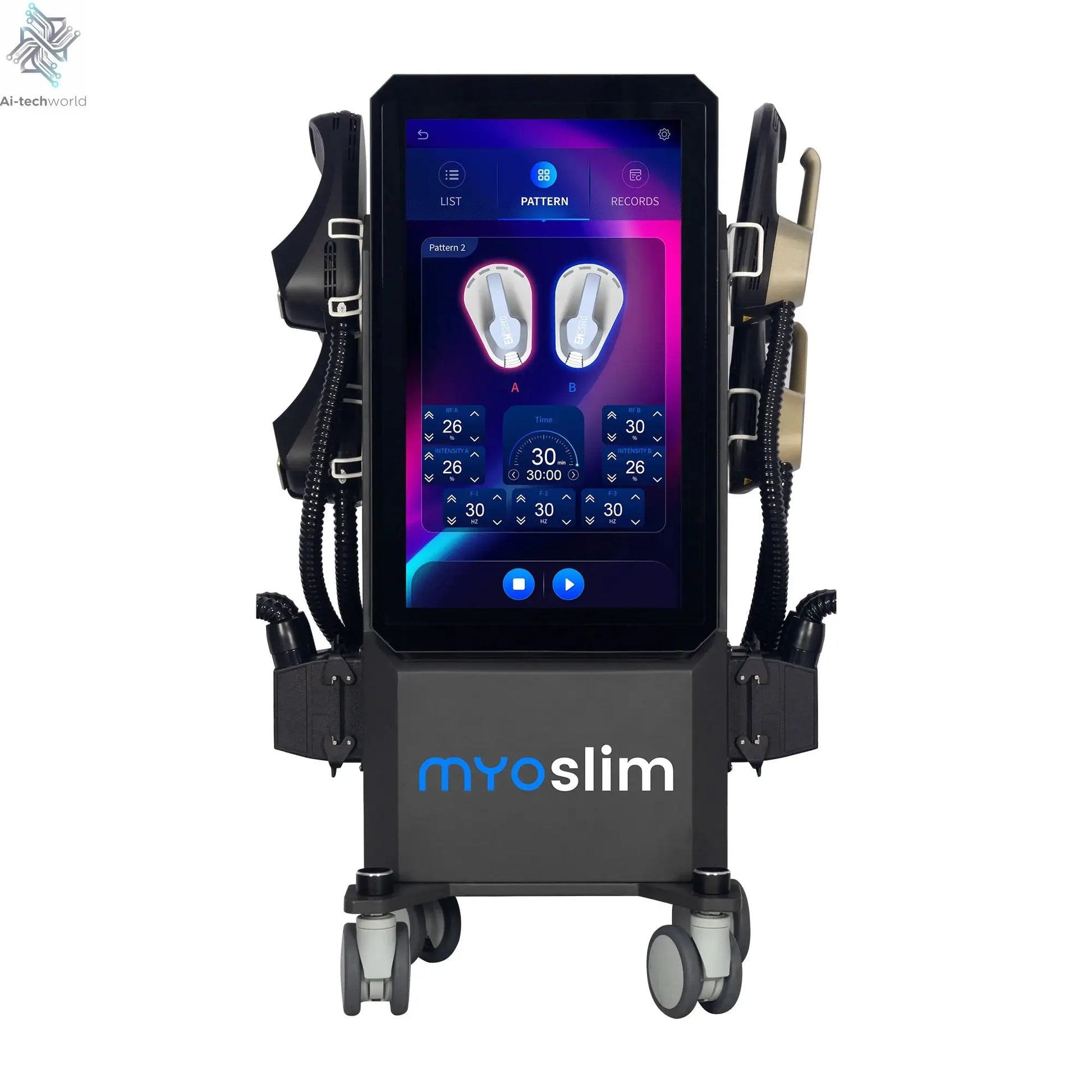 EMS Body Shapping Machine Myoslim EMS Hiemt Muscle Stimulator EMS Body Sculpt Beauty Equipment with 4 Handle Pelvic Floor Ai-TechWorld 