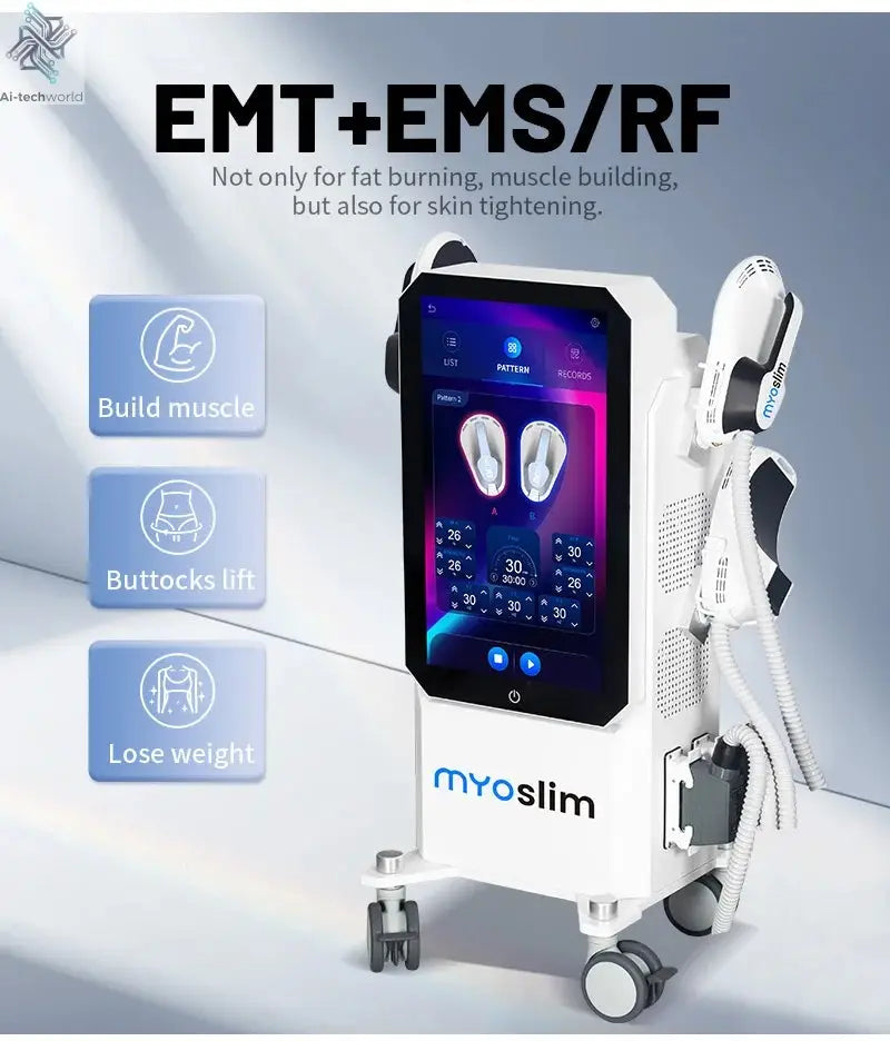 EMS Body Shapping Machine Myoslim EMS Hiemt Muscle Stimulator EMS Body Sculpt Beauty Equipment with 4 Handle Pelvic Floor Ai-TechWorld 
