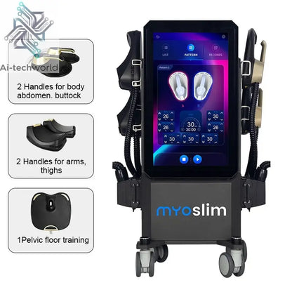 EMS Body Shapping Machine Myoslim EMS Hiemt Muscle Stimulator EMS Body Sculpt Beauty Equipment with 4 Handle Pelvic Floor Ai-TechWorld 