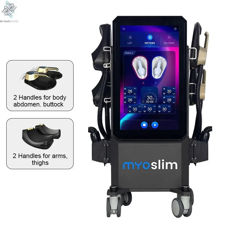 EMS Body Shapping Machine Myoslim EMS Hiemt Muscle Stimulator EMS Body Sculpt Beauty Equipment with 4 Handle Pelvic Floor Ai-TechWorld 