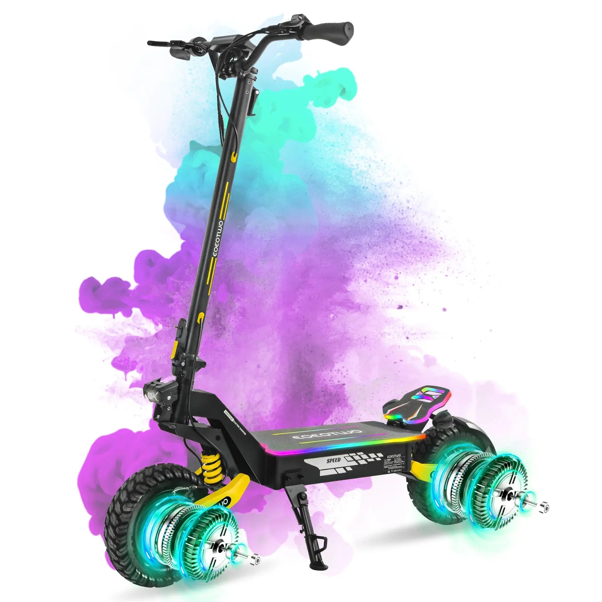 EOEOTWO K2MAX Electric Scooter 45Mph 4000W Peak Dual Motor 40Mile Range EScooter Adults Dual Suspension Fast Charging Scooter Ai-TechWorld 