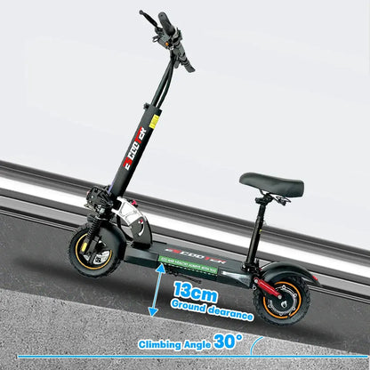EU USA Warehouse Adult Electric Scooter 48v 13ah 16Ah Escooter Kick Scooter Lightweight Long Range 35-55km Scooters 800w Ai-TechWorld 