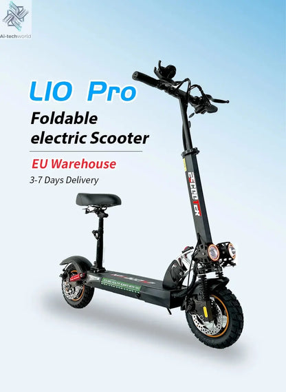EU USA Warehouse Adult Electric Scooter 48v 13ah 16Ah Escooter Kick Scooter Lightweight Long Range 35-55km Scooters 800w Ai-TechWorld 