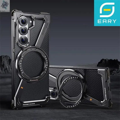 Eary Frameless Case for Samsung Galaxy Z Fold 7 Magsafe with 360°Rotating Magnetic Stand Metal Shockproof Protector Phone Cover Ai-TechWorld 