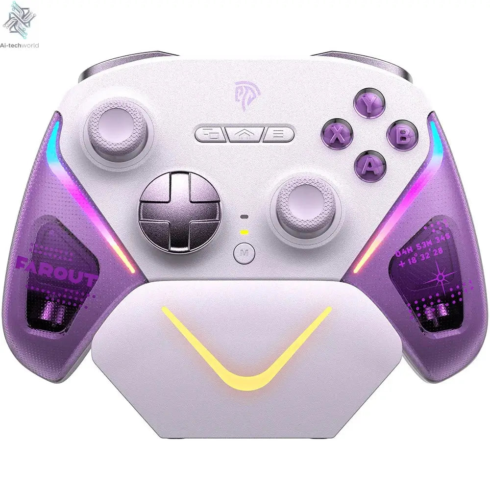 EasySMX TMR Stick Controller D10 Wireless Gamepad Compatible with PC/Switch/Steam/Phone/TV, Charging Dock, Micro Triggers Ai-TechWorld 