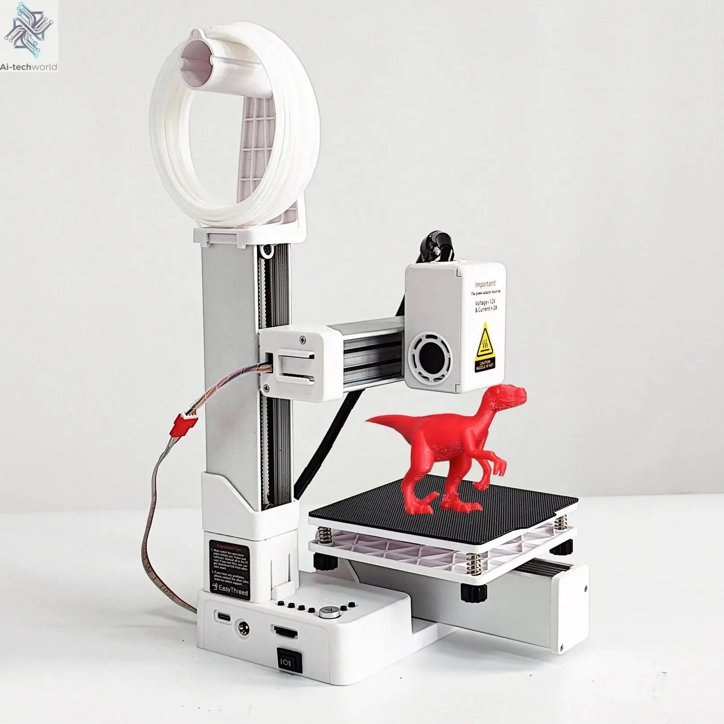 EasyThreed 3D Printer  Entry Level  Compatible with PLA TPU 1.75mm Filament  include Power Adaptor. Ai-TechWorld 