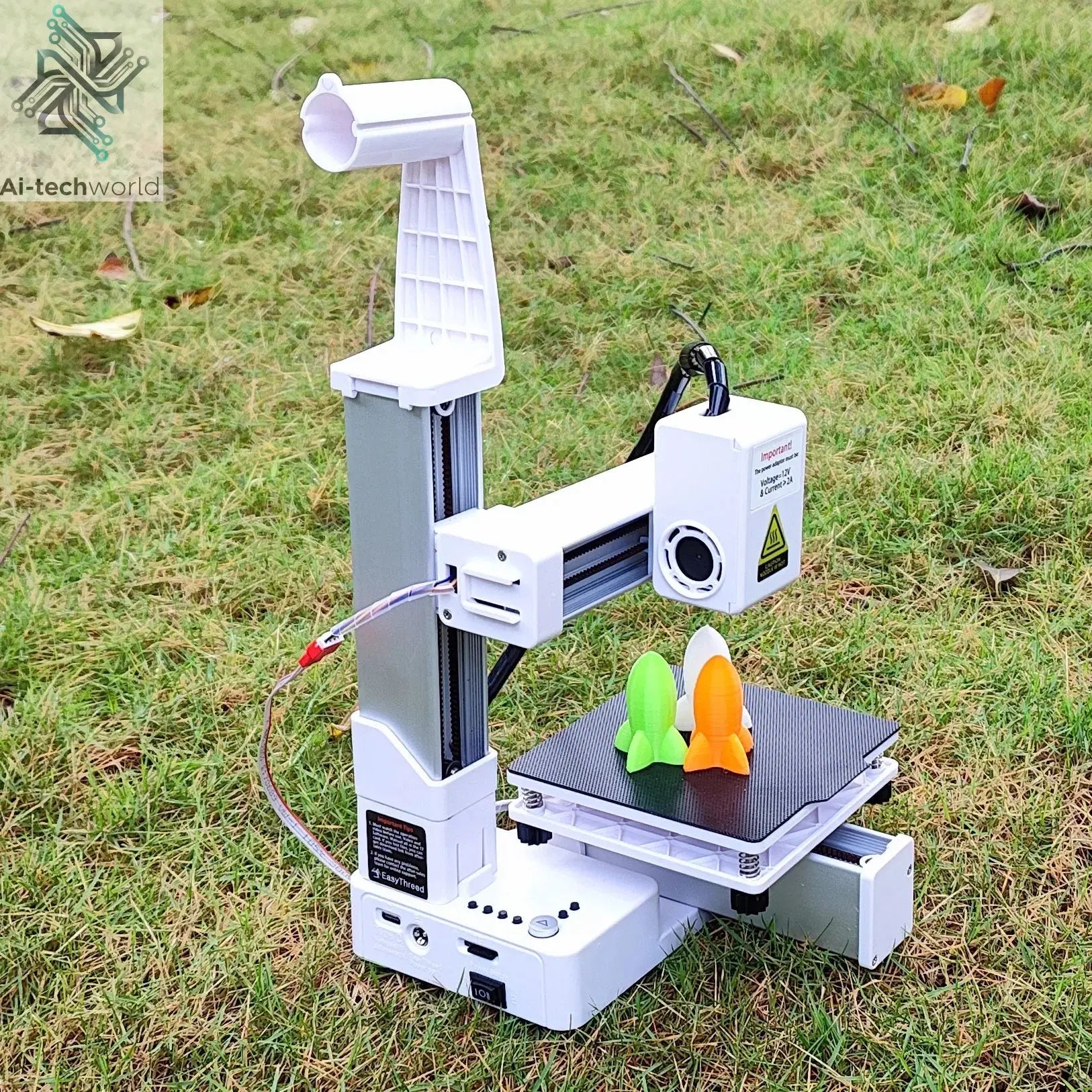 EasyThreed 3D Printer  Entry Level  Compatible with PLA TPU 1.75mm Filament  include Power Adaptor. Ai-TechWorld 