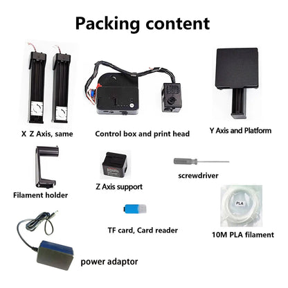 EasyThreed 3D Printer  Entry Level  Compatible with PLA TPU 1.75mm Filament  include Power Adaptor. Ai-TechWorld 