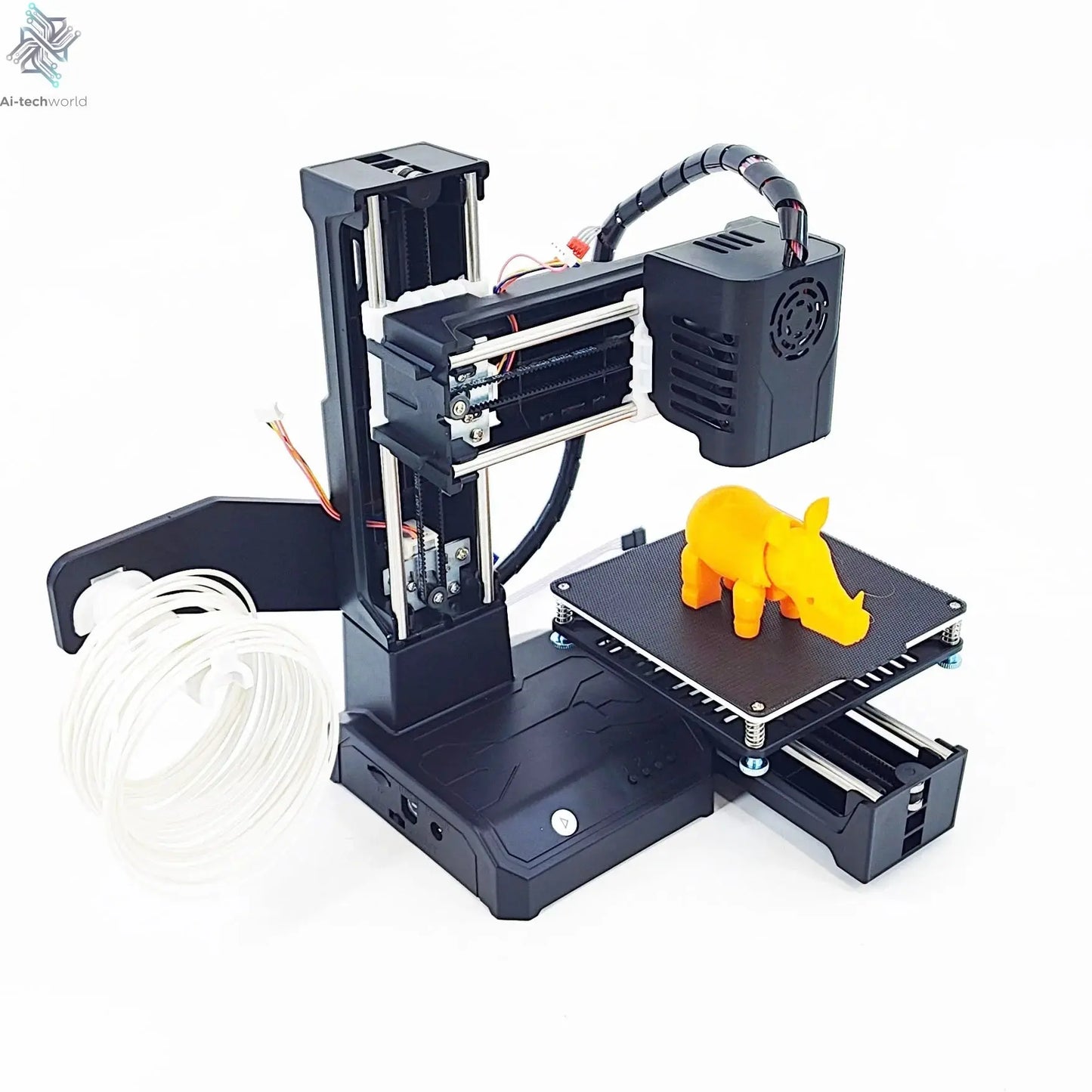EasyThreed K9 Mini 3D Printer Easy to Use Entry Level Gift 3D Printer FDM TPU PLA Filament 1.75mm Black Ai-TechWorld