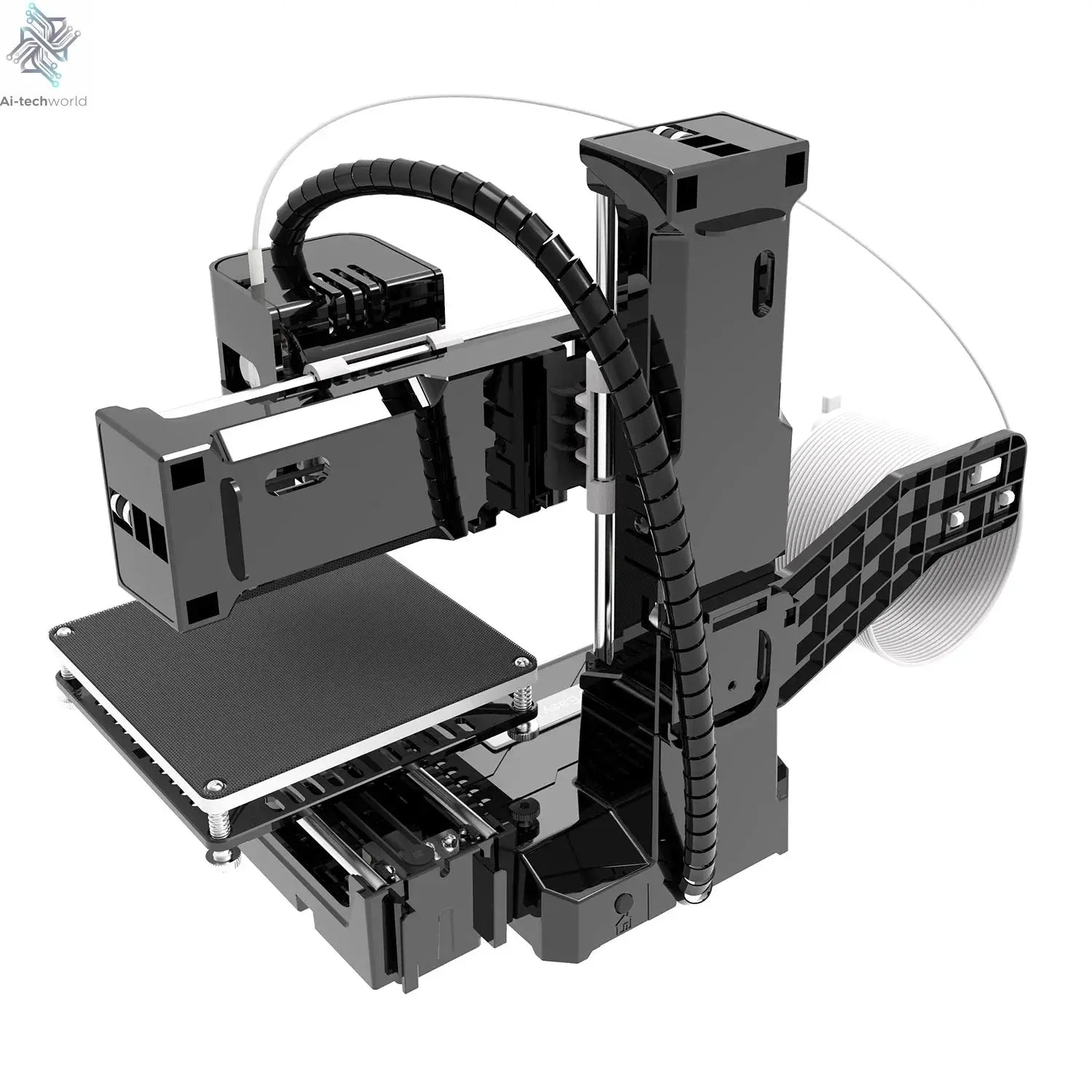 EasyThreed K9 Mini 3D Printer Easy to Use Entry Level Gift 3D Printer FDM TPU PLA Filament 1.75mm Black Ai-TechWorld