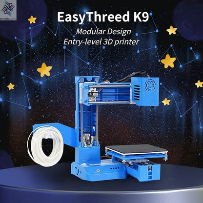EasyThreed K9 Mini 3D Printer Easy to Use Entry Level Gift 3D Printer FDM TPU PLA Filament 1.75mm Black Ai-TechWorld