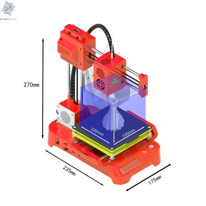 Easythreed 3D Printer K9 Easy To Use One-click Print Mainboard With Magnetic Platform Desktop Mini Printer K7 For Beginner Ai-TechWorld