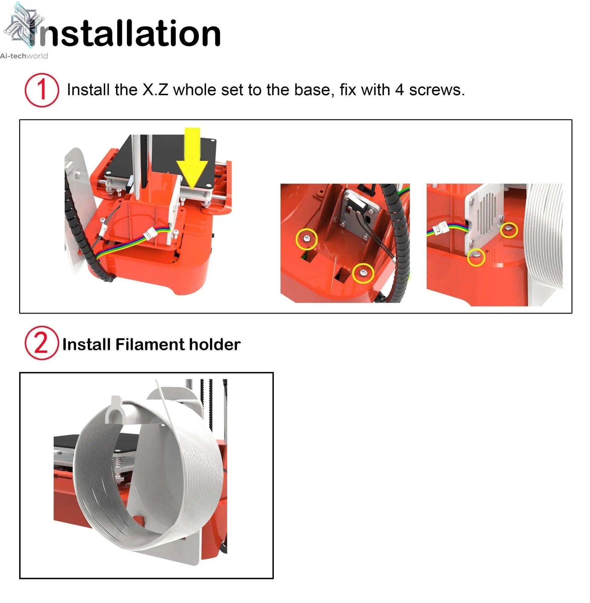 Easythreed 3D Printer K9 Easy To Use One-click Print Mainboard With Magnetic Platform Desktop Mini Printer K7 For Beginner Ai-TechWorld