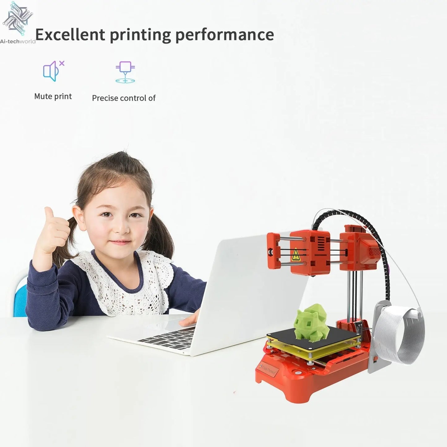 Easythreed 3D Printer K9 Easy To Use One-click Print Mainboard With Magnetic Platform Desktop Mini Printer K7 For Beginner Ai-TechWorld