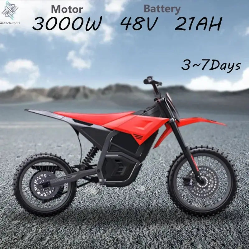 Ebike 2025 Kug 3000W 48V 21Ah Long Range Battery 60km/h 14 Storage Vacuum Tire Adult Off Road Electric Bicycle Ai-TechWorld 