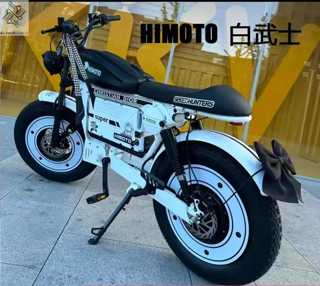 Ebike ZPW Black Warrior 3000W 60V 45AH Camping Motorcycle, Adult Electric Bike 20 Inch Fat Tire Electric Bike Ai-TechWorld 