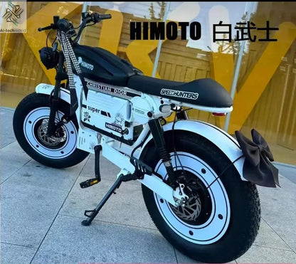 Ebike ZPW Black Warrior 3000W 60V 45AH Camping Motorcycle, Adult Electric Bike 20 Inch Fat Tire Electric Bike Ai-TechWorld 