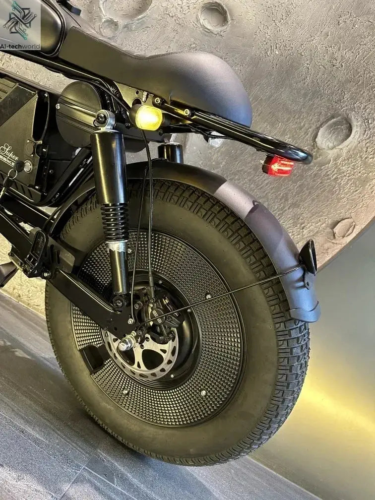 Ebike ZPW Black Warrior 3000W 60V 45AH Camping Motorcycle, Adult Electric Bike 20 Inch Fat Tire Electric Bike Ai-TechWorld 