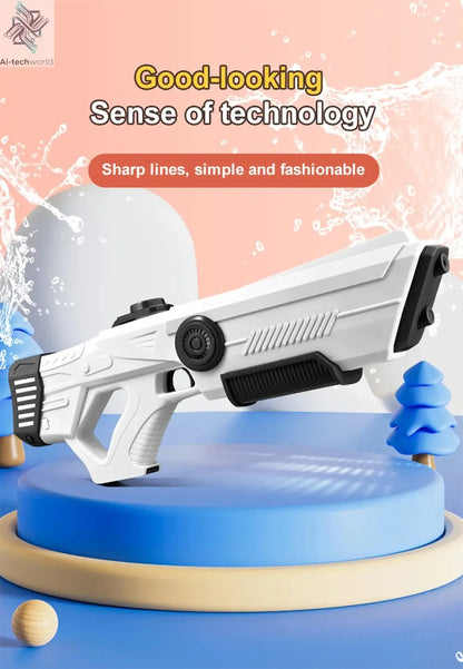 Electric Automatic Water Storage Gun Toys Portable Children Summer Beach Outdoor Fight Fantasy Spray Gun Toys Boy Kid Adult Game Ai-TechWorld 