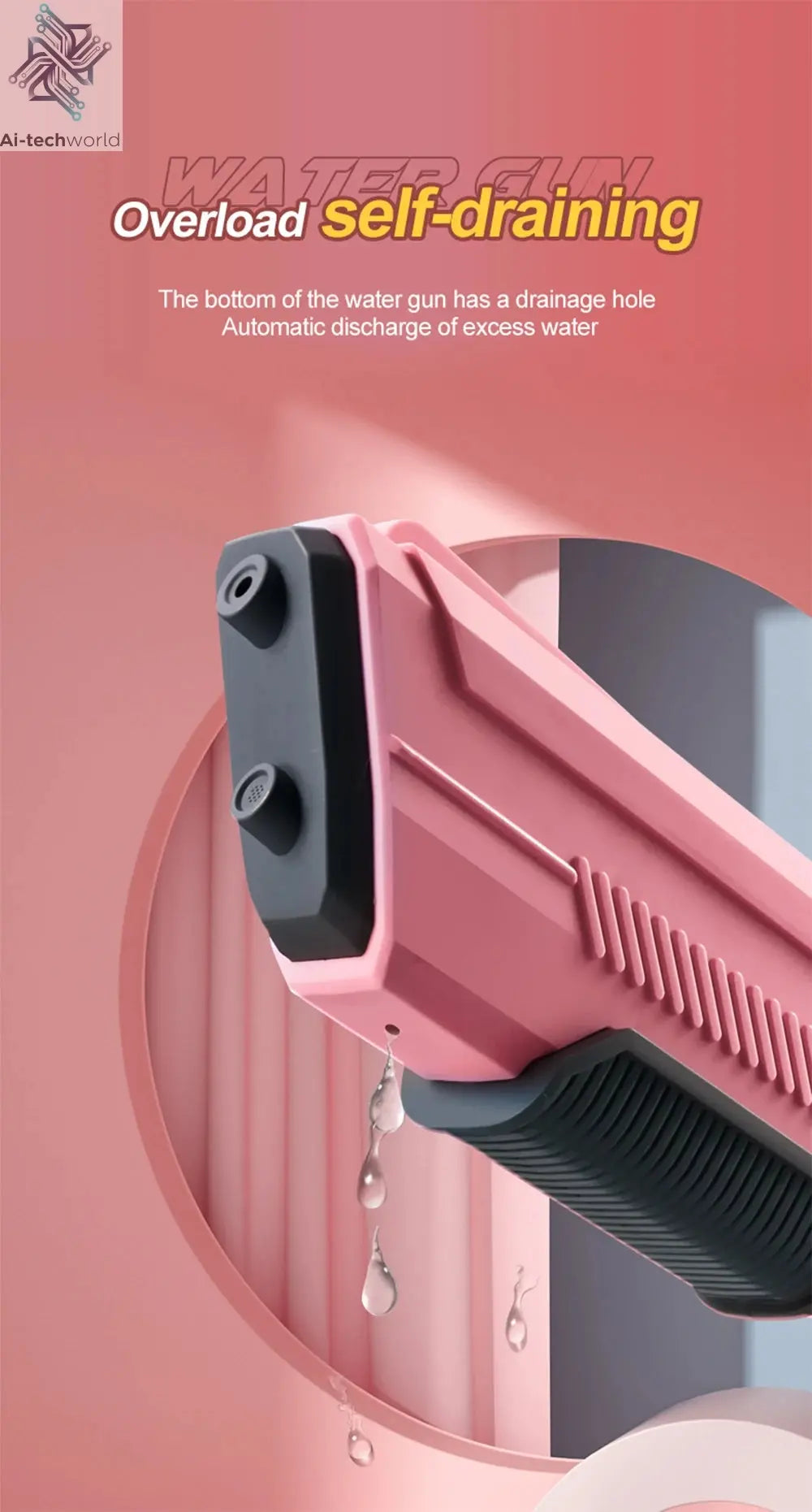 Electric Automatic Water Storage Gun Toys Portable Children Summer Beach Outdoor Fight Fantasy Spray Gun Toys Boy Kid Adult Game Ai-TechWorld 